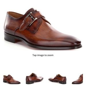 Maganni brown leather loafer